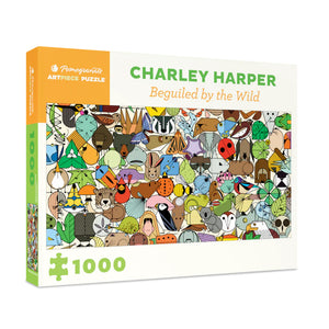 Pomegranate Puzzles - Beguiled By The Wild by Charley Harper 1000 Piece Panoramic Puzzle - The Puzzle Nerds  