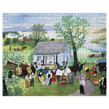 Pomegranate Puzzles - Grandma Moses Moving Day on the Farm 1000-Piece Jigsaw Puzzle - The Puzzle Nerds 