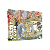 A boxed puzzle featuring a classical painting scene with figures in a boat and the large vertical text 'WALTER CRANE' on the left side, shown on a plain white background.