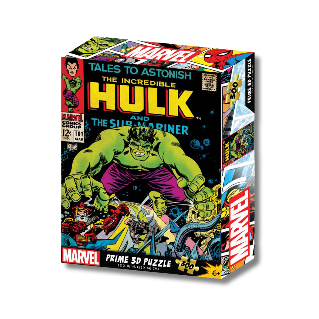 The Incredible Hulk And The Submariner Marvel 3D 300 Piece Puzzle