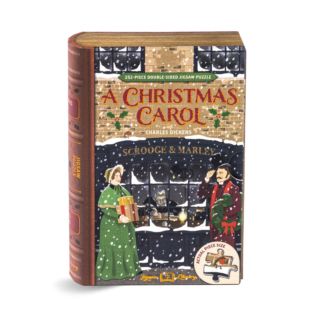 Professor Puzzles  - A Christmas Carol 252 Piece Double Sided Puzzle - The Puzzle Nerds