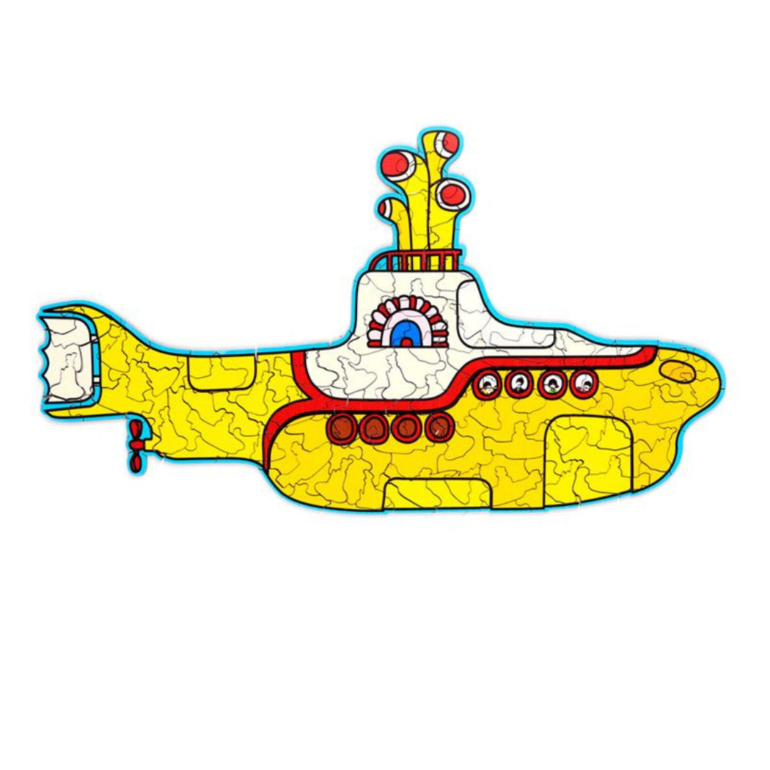 Puckator Puzzles - The Beatles Yellow Submarine 130 Piece Wooden Jigsaw Puzzle - The Puzzle Nerds