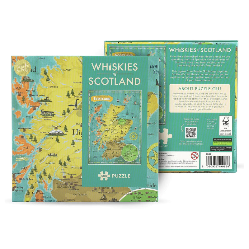 Whiskies Of Scotland 500 Piece Puzzle – The Puzzle Nerds