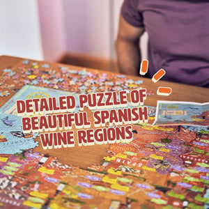 Puzzle Cru - Wines Of Spain & Portugal  1000 Piece Puzzle  - The Puzzle Nerds 