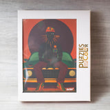 Puzzles of Color packaging with a colorful illustration on a wooden surface