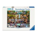 Ravensburger puzzle box with various animal illustrations on a white background