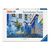 Ravensburger puzzle box with a colorful Mediterranean street design on a white background