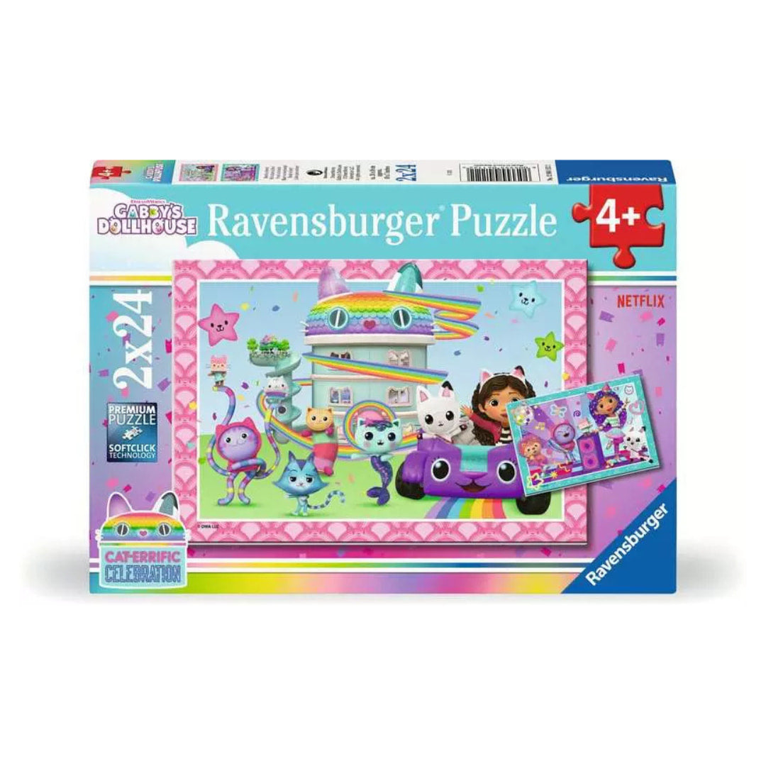 Ravensburger puzzle box featuring cartoon characters on a white background