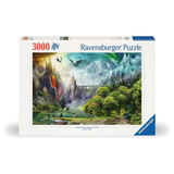 Ravensburger puzzle box with fantasy landscape design on a white background
