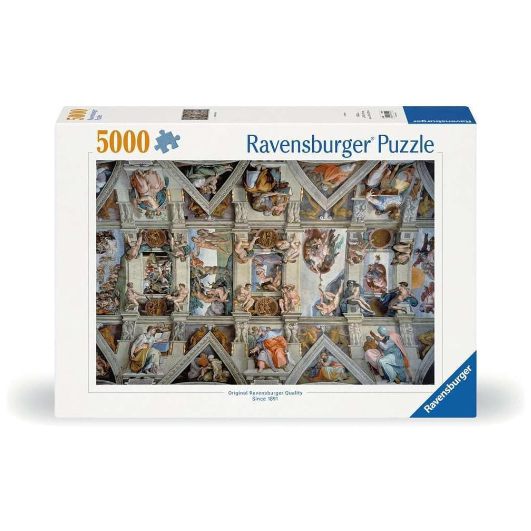 Ravensburger puzzle box with artwork of the Sistine Chapel on the front