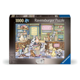 Ravensburger puzzle box with illustration of a pet store and '1000' pieces on the top left corner.