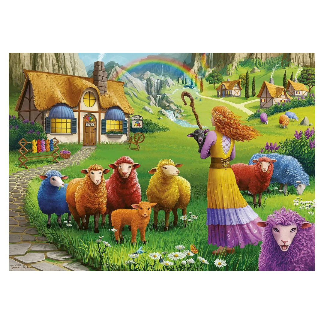 Ravensburger - The Happy Sheep Yarn Shop 1000 Piece Puzzle - The Puzzle Nerds 