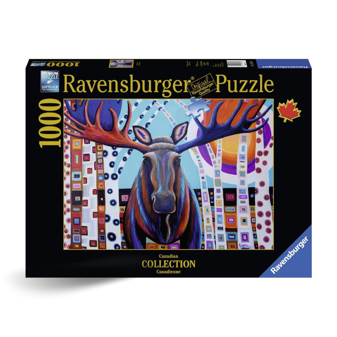 Ravensburger - Winter Moose 1000 Piece Puzzle - The Puzzle Nerds