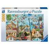 Ravensburger Puzzles - Big City Collage 5000 Piece Jigsaw Puzzle - The Puzzle Nerds 