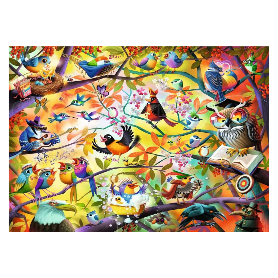 Ravensburger Puzzles -Busy Birdies 1000 Piece Puzzle- The Puzzle Nerds