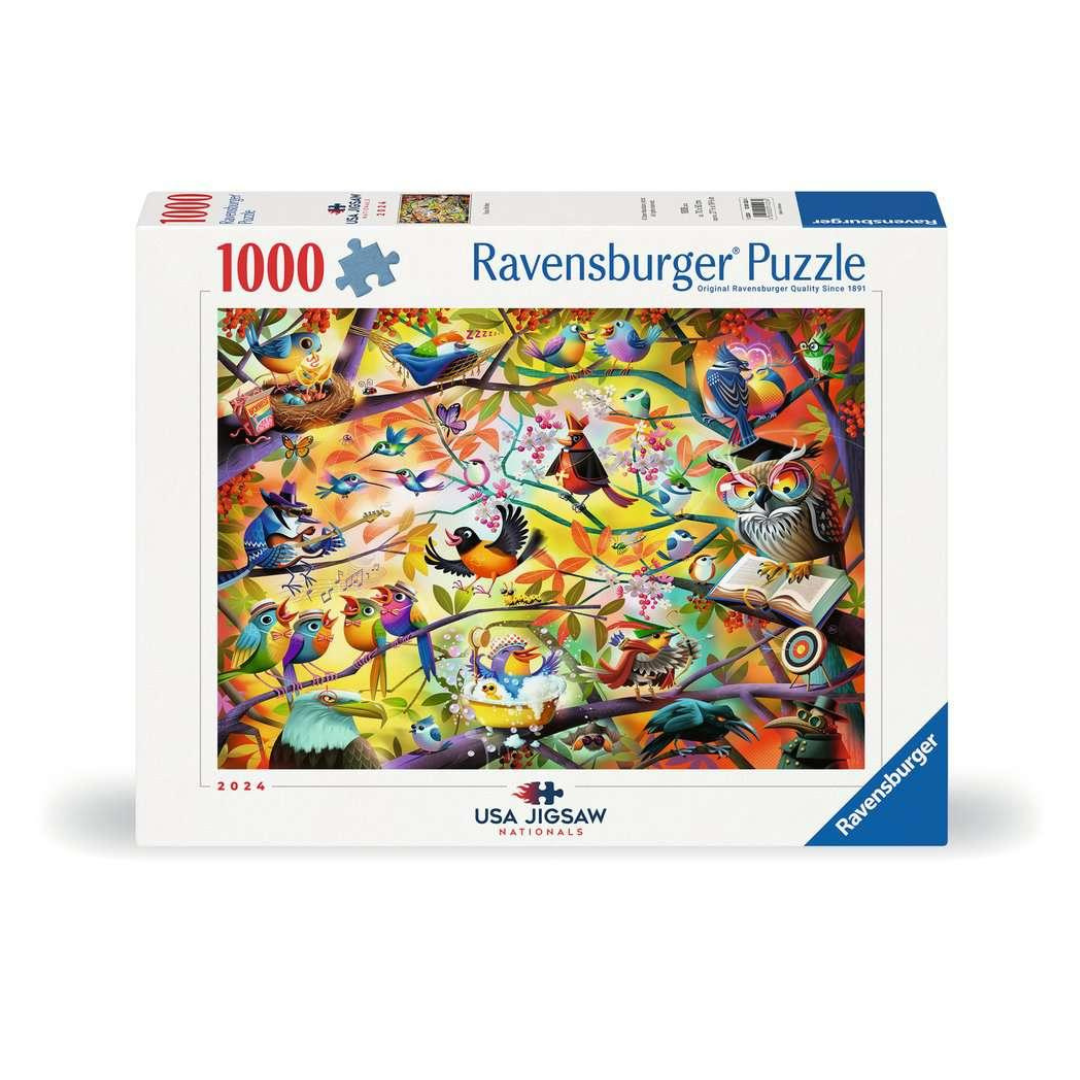 Ravensburger Puzzles -Busy Birdies 1000 Piece Puzzle- The Puzzle Nerds