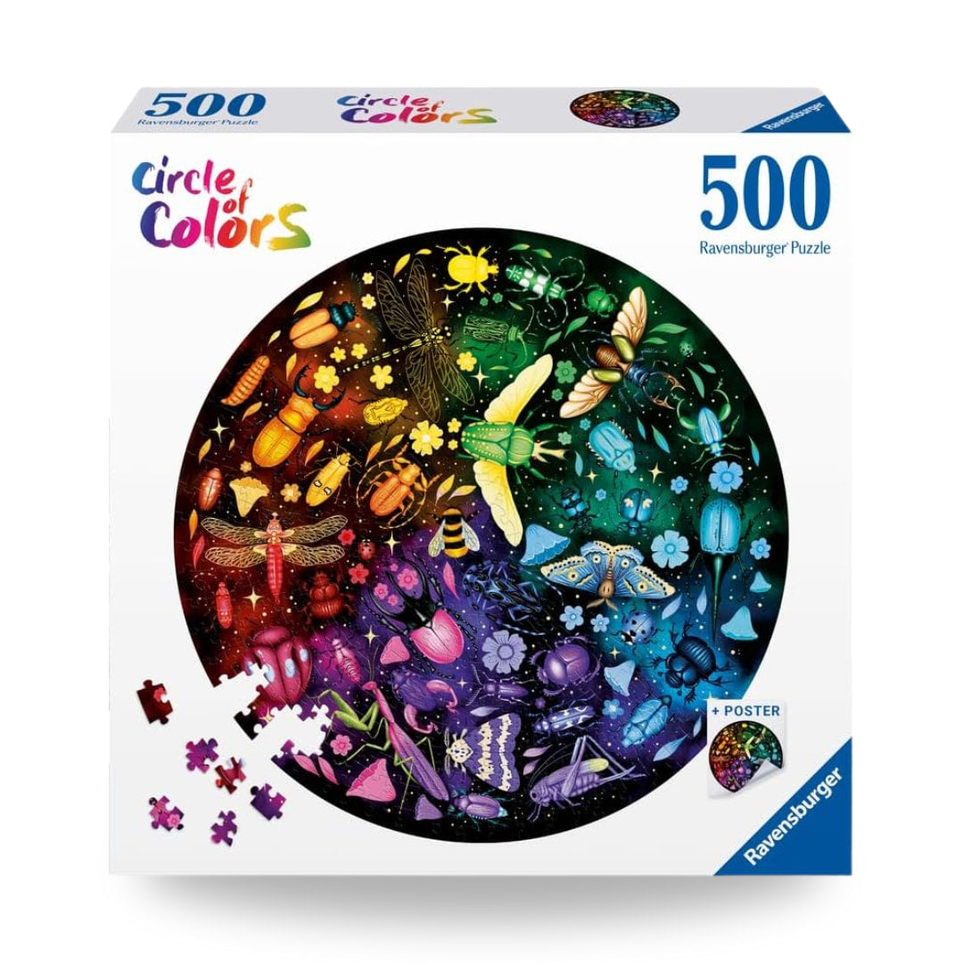 Ravensburger Puzzles - Insects 500 Piece Round Puzzle - The Puzzle Nerds