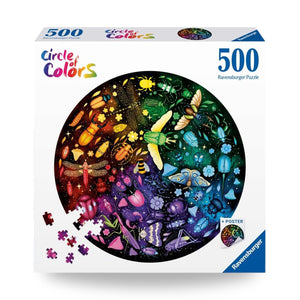 Ravensburger Puzzles - Insects 500 Piece Round Puzzle - The Puzzle Nerds
