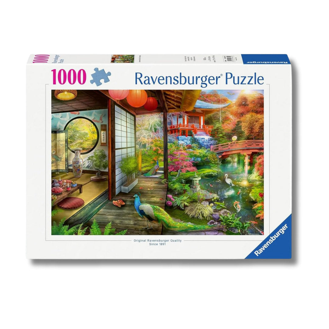 Ravensburger puzzle box with a scenic design on a white background