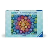 Ravensburger Puzzles - Ravensburger Radiating Rainbow Mandalas Puzzle - 2000 Piece Jigsaw  - The Puzzle Nerds 