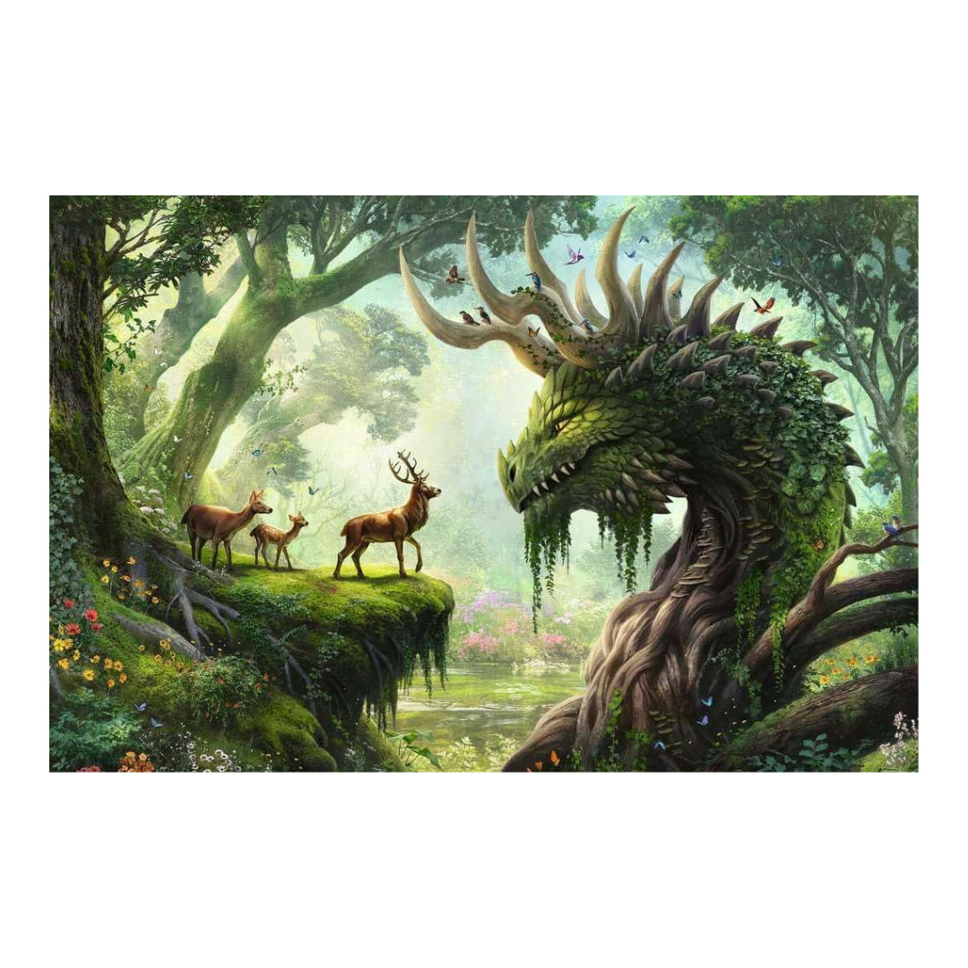 Ravensburger Puzzles - The Forest Dragon Awakes 3000 Piece Jigsaw Puzzle - The Puzzle Nerds 