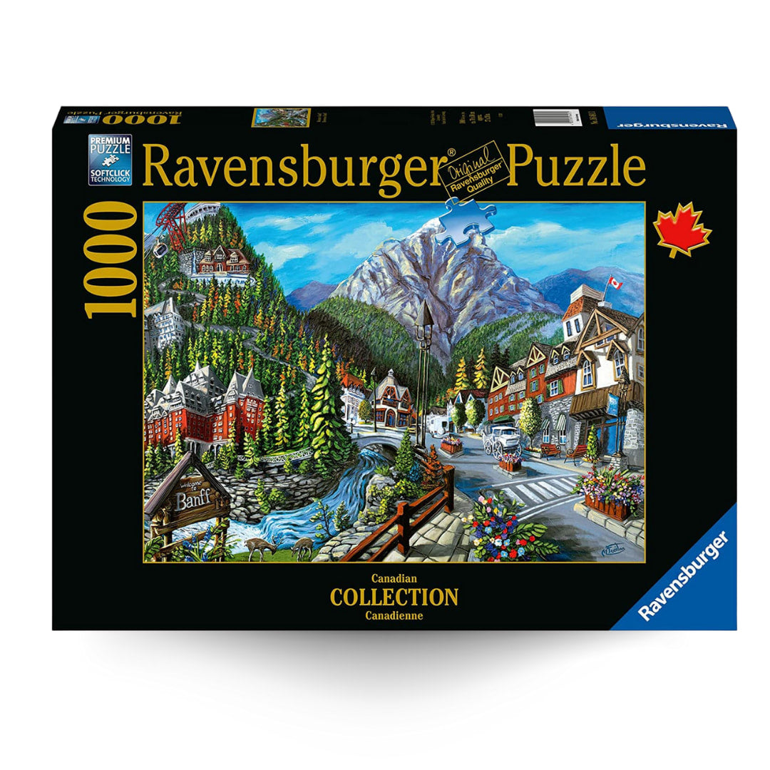 Ravensburger Puzzles - Welcome To Banff 1000 Piece Puzzle - The Puzzle Nerds 