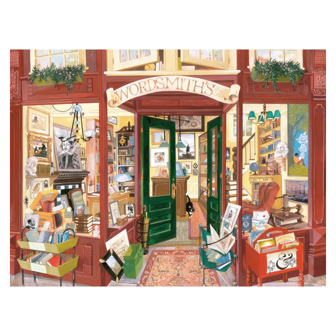 Ravensburger Puzzles - Wordsmith's Bookshop 1500 Piece Jigsaw Puzzle  - The Puzzle Nerds 