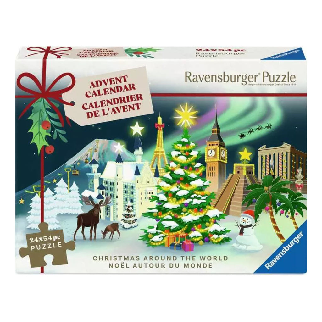 Ravensburger puzzle Advent Calendar packaging with Christmas-themed design
