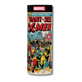 A tall cylindrical collectible tin featuring vintage Marvel Comics Group Giant-Size X-Men cover art, shown on a clean white background.