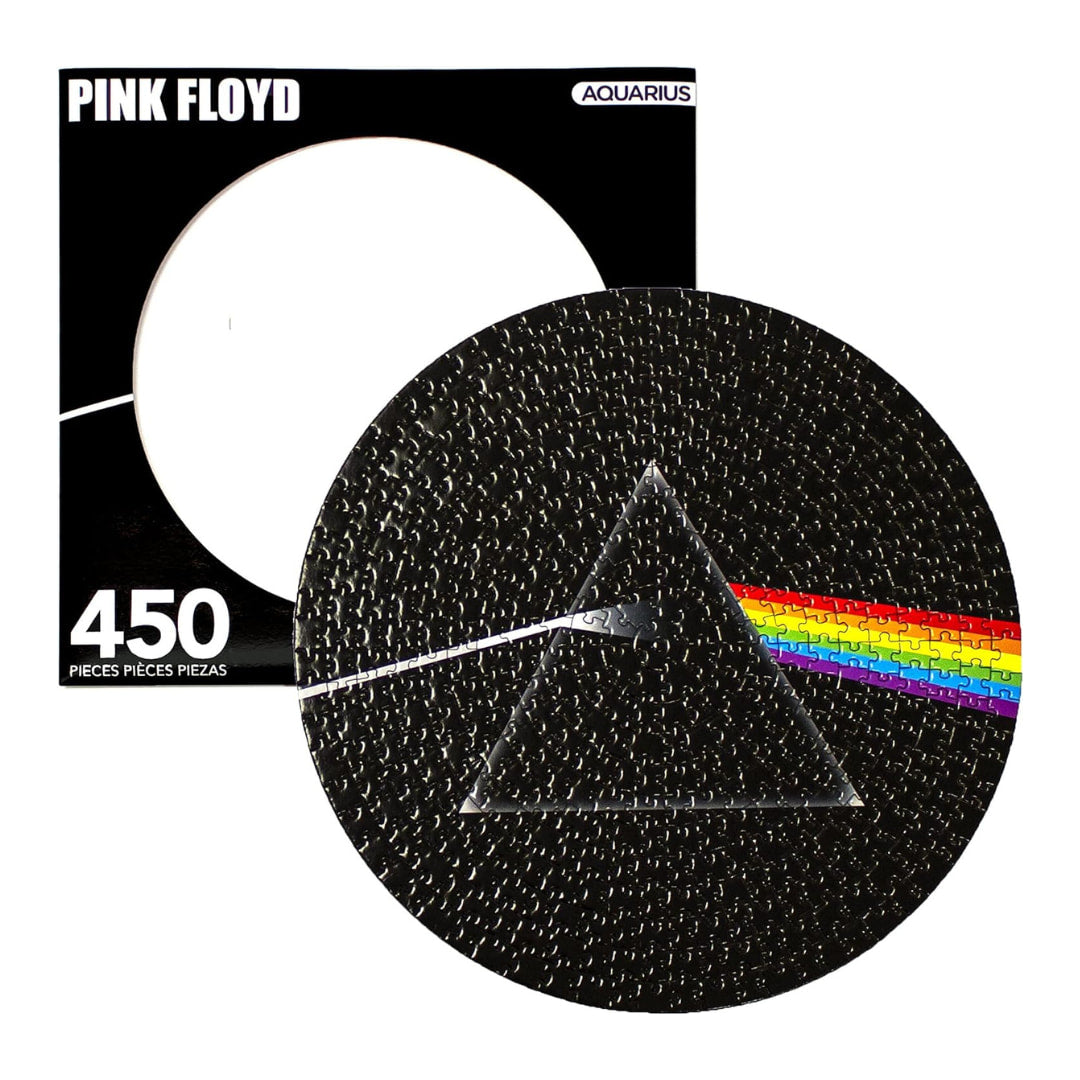 Rock Saws - Pink Floyd Dark Side Record Disc 450 Piece Puzzle  - The Puzzle Nerds 