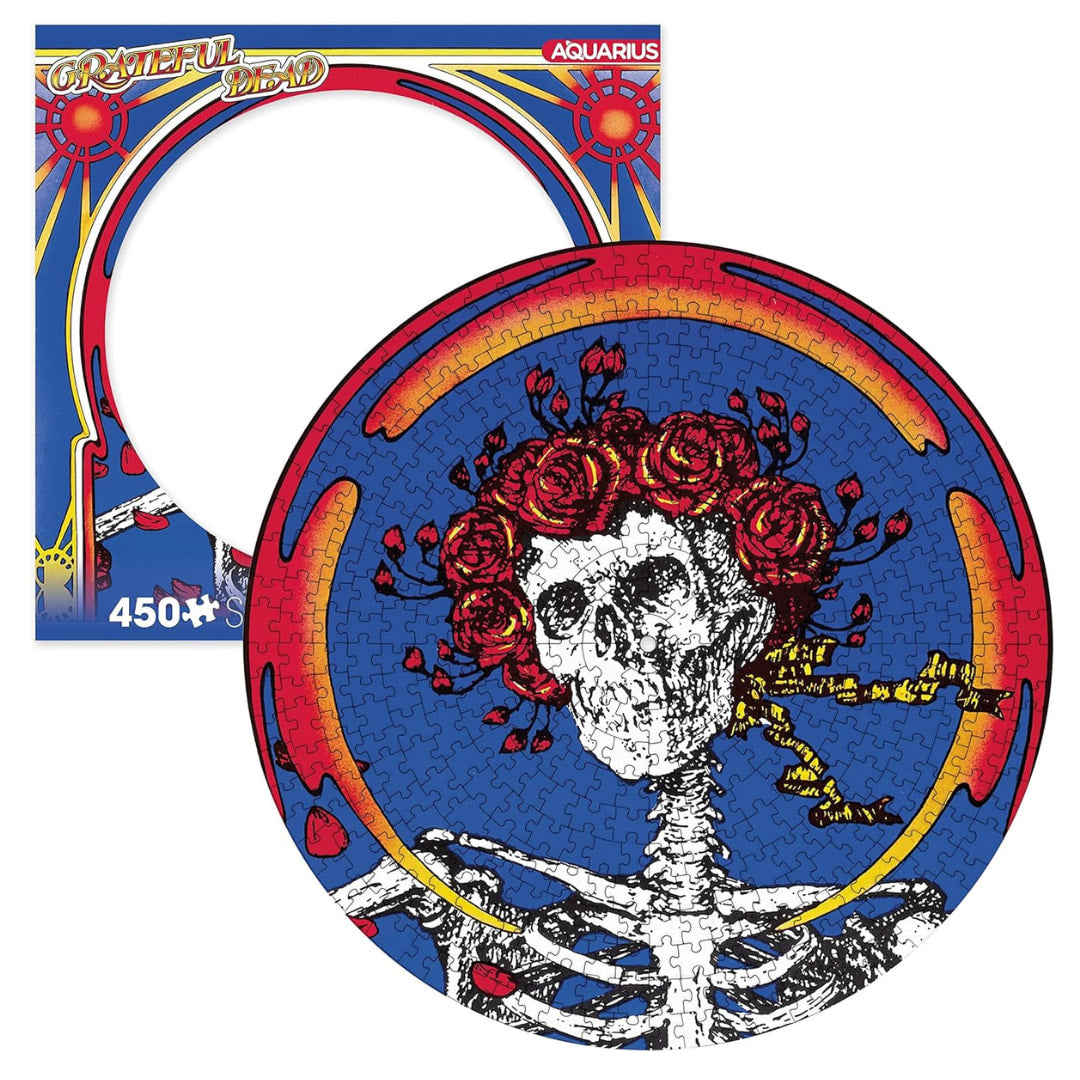 Rock Saws Puzzles - Grateful Dead Skull & Roses 450 Piece Puzzle - The Puzzle Nerds 