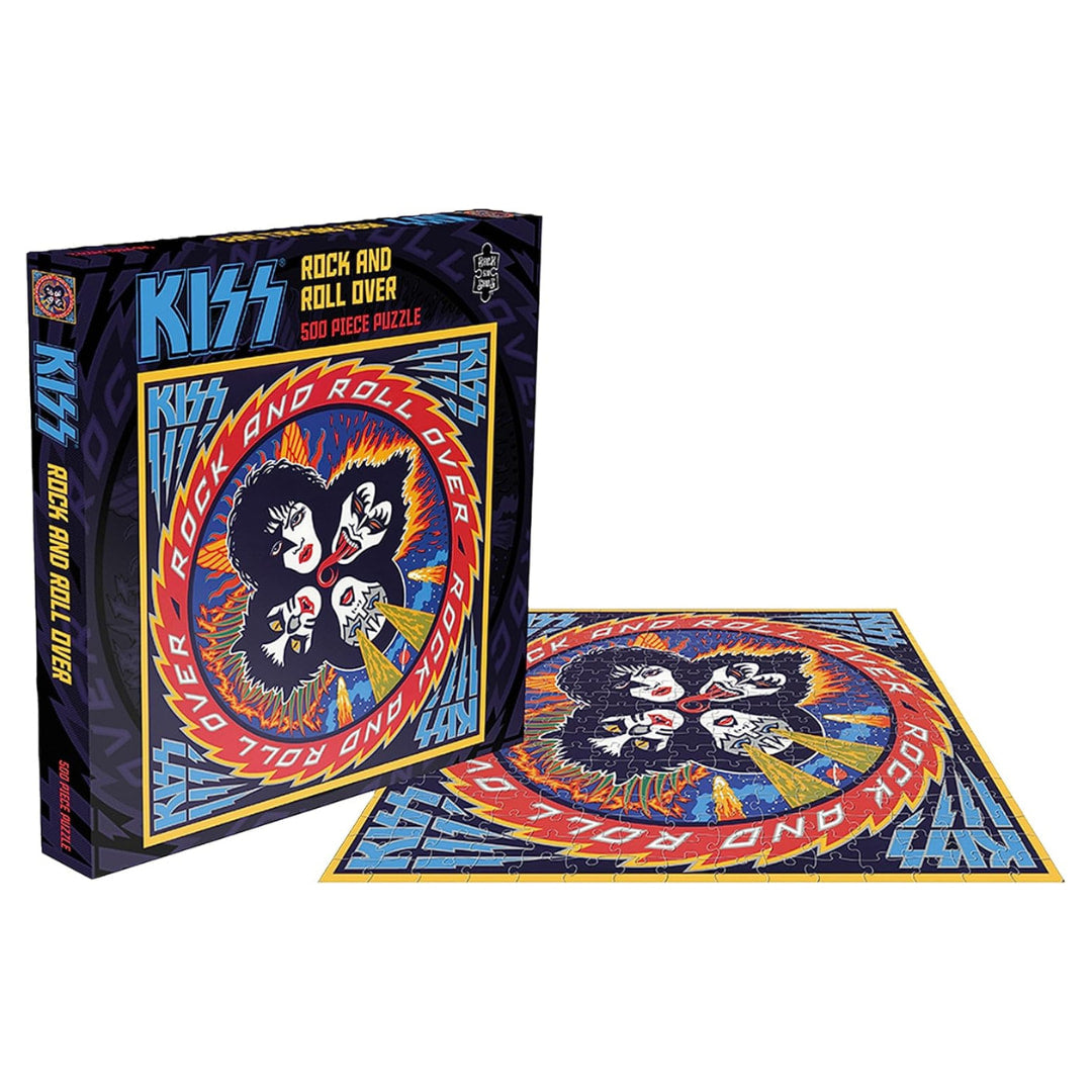 RockSaws  Puzzles - KISS Rock And Roll Over 500 Piece Puzzle - The Puzzle Nerds  