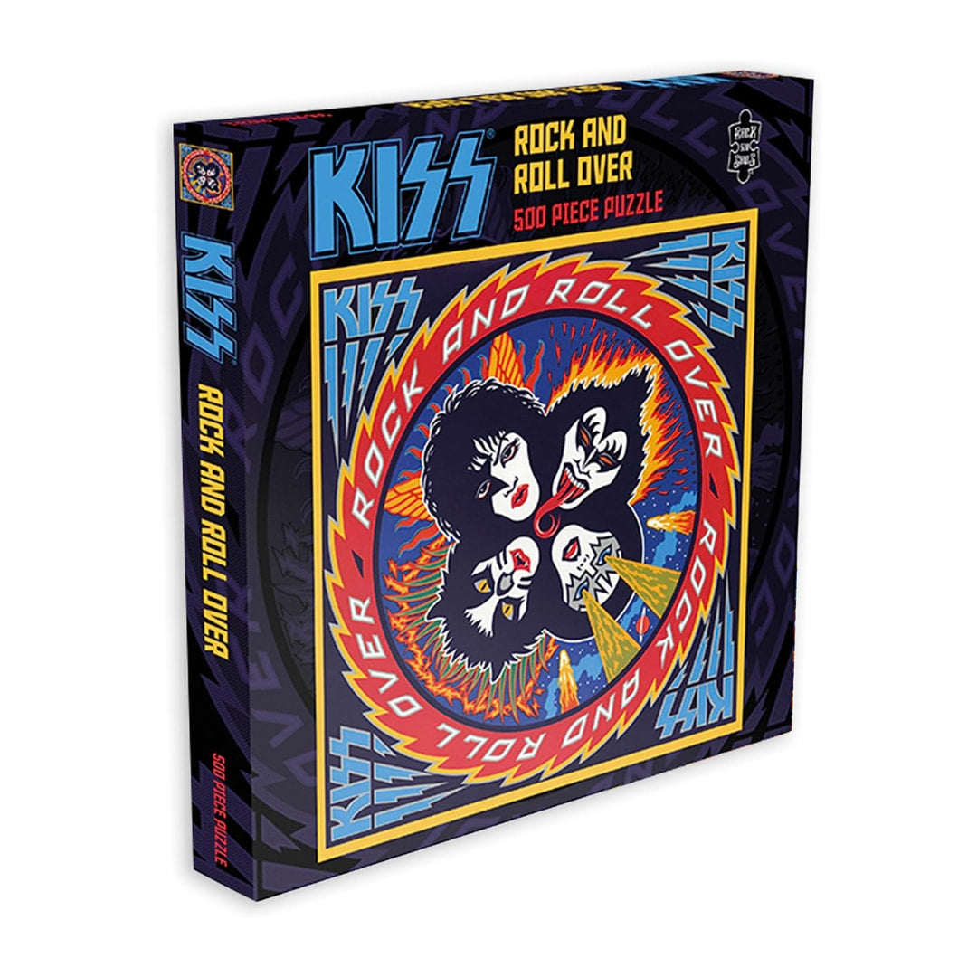 RockSaws  Puzzles - KISS Rock And Roll Over 500 Piece Puzzle - The Puzzle Nerds  