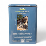 1000 piece puzzle packaging with artwork by Scott Jacobs on a white background