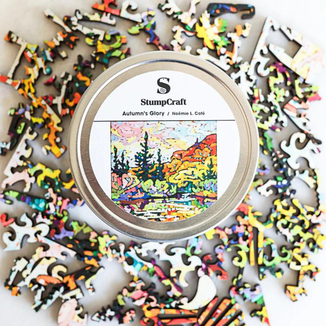 Stumpcraft - Autumn's Glory 56 Piece Wooden Mini Puzzle  - The Puzzle Nerds  