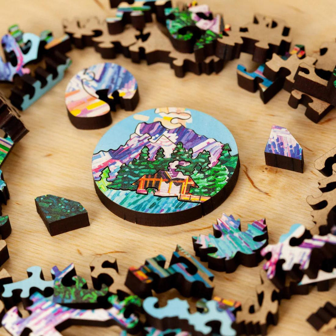 Emerald Lake 63 Piece Wooden Mini Puzzle