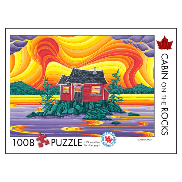 Cabin On The Rocks 1008 Piece Puzzle – The Puzzle Nerds