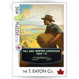 Jigsaw puzzle box image of the Fall & Winter Eaton's catalogue from 1920-1921