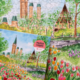 Jigsaw puzzle of the Ottawa tulip festival