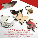 Trove Puzzles - Butterflies and Moths 250 Piece Puzzle - The Puzzle Nerds 