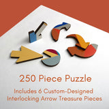 Trove Puzzles - Herringbone Repeat 250 Piece Puzzle - The Puzzle Nerds 