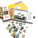 Trove Puzzles-Go To (50) Pieces Wooden Puzzle Mailable Greeting Card - Thank You