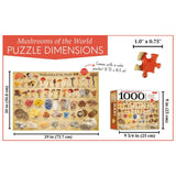 Tuttle Publishing - Mushrooms Of The World 1000 Piece Puzzle - The Puzzle Nerds  