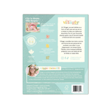 Back cover of a book or product packaging with text and branding elements.