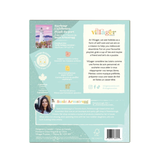 Back cover of a product packaging with text and branding on a light blue background