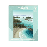Villager puzzle box with a scenic design of a beach and ocean.