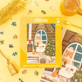 Villager Puzzle box and image of puzzle design