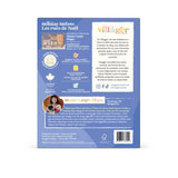 Back cover of a product packaging with text and branding on a white background