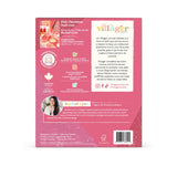 Villéger pink Christmas candle packaging with branding and product details.