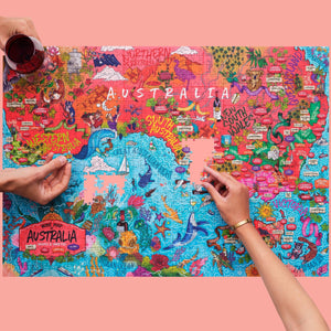 Water  and Wines - Australia 1000 Piece Jigsaw Puzzle - The Puzzle Nerds  